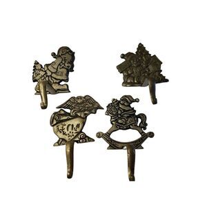 HUGE Cast Iron Large Stocking Holders